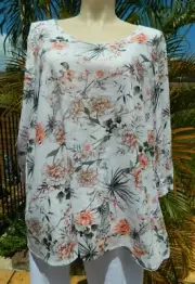 AUTOGRAPH Plus Size Button Back Top – Size 22, 24 & 26