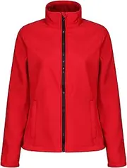 [REGATTA] Standout Womens/Ladies Ablaze Printable Soft Shell Jacket (UK Size: 10) (Classic Red/Black)
