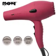 Move Air 9000 pink soft touch hairdryer