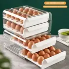 Egg Holder for Refrigerator Egg Holder Drawer 2-Layer Egg Storage PapKg