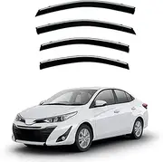 4Pcs Car Wind Deflectors for Toyota for Yaris Sedan Mk3-Xp150 2014-2020 2021 2022 2023, Side Window Ventilated Visors Rain Deflector