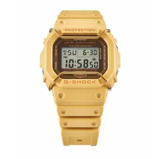 【CASIO 卡西歐】G-SHOCK 大地色系啞光金屬電子錶 DW-5600PT-5