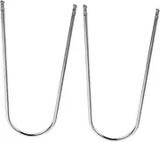 WEKADRIN 2 Pcs Stainless Steel U Shaped Radio Removal Tool Kit for Efficient Audio System Disassembly in Various Car Models and Essential for Maintenance