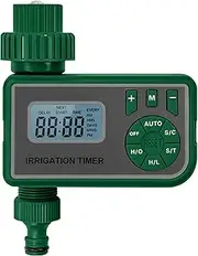 zolyet Water rigation Controller with Screen Digital Display Garden rigation Timer Battery Operated Automatic Watering Timer Indoor for Gardens Countyards Lawns Greenhouse Green