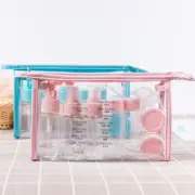 11Pcs Portable Travel Cosmetics Sub-Bottling Refillable PET Spray Contai===
