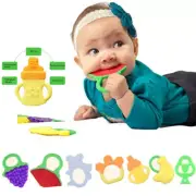 Toddlers Infants Silicone Fruit Baby Teether Teething Toy Ring Chewable Soother