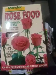 ROSE FOOD CONTROLLED RELEASE -500G - WITH CHELATED TRACE ELEMENTS - CLEARANCE