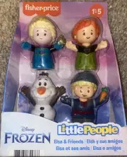 NIB-Fisher Price Little People Elsa, Anna, Kristoff, & Reindeer
