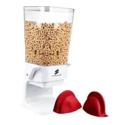 Cereal Dispenser – Airtight Food Storage Container with 2 Chambers for