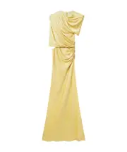Stella McCartney Wrap-Over Maxi Dress IT38 Chamomile