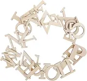VANZACK Educational Learning Toys 48pcs Greek Alphabet Tiles Wooden Number Crafts Party Decorations Cardboard Letter Block Letters