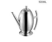 Egg Shape Large Capacity Stainless Steel Long Spout Sauce Olive Oil Bottle Pot
