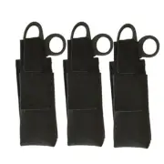 3 Pcs Black Tactical Military Medical Scissor Pouch MOLLE Belt Flashlight Bag