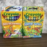 UNUSED Target Exclusive 2011 & 2012 Crayola Crayons 8 packs W/ Retired Dandelion