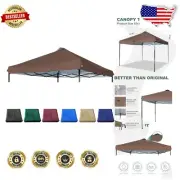 10x10 Canopy Replacement Top with Air Vent – Silver Coated & Water Resistant
