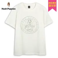 在飛比找Yahoo奇摩購物中心優惠-Hush Puppies T恤 男裝素色立體填充品牌圓章棉線