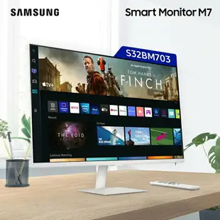 【最高22%回饋 5000點】SAMSUNG 三星 32吋 M7 4K 智慧聯網螢幕 有喇叭/可當電視【現貨】【GAME休閒館】