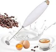 Lyvixora Electric Hand Mixer, Powerful Handheld Milk Frother and Drink Mixer for Coffee, Cappuccino, Matcha, Hot Chocolate and Protein Shakes, Easy-to-use One Click Button