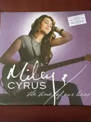 MILEY CYRUS - THE TIME OF OUR LIVES 2021 US LTD WHITE w/ PURPLE SPLATTER NEW LP