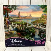 Disney Thomas Kinkade Puzzle 101 Dalmatians Anita & Roger Dogs 750 Pieces New