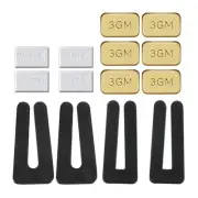 Fan Balancing Kit 4Pcs Clips and 4Pcs 5G 6Pcs 3G Weight Gold Tone/Black/White