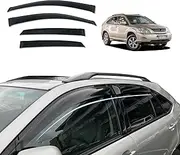 AUSGO Weathershields Compatible with Lexus RX330 2003-2008, Weather Shields Window Visors Wind Deflectors Sun Rain Guard 4PCS Set