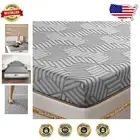Twin Memory Foam Topper - 3 Inch Firm Support with Removable Microfiber Cover