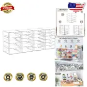 21-Drawer Clear Acrylic Organizer Set - Versatile Stackable Storage Solution