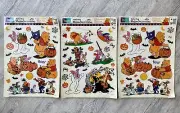 UNUSED Vintage VTG Winnie the Pooh Halloween Static Cling Window Decorations