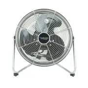 14 inch High Velocity Internal Oscillating Floor Fan Aluminum Blades 6 ft Cord