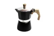 Coffee Culture 3 Cup 30ml Stove Top Short Espresso Percolator Coffee Maker Black