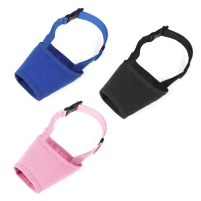 Dog Muzzle AntiBiting Barking Control Long Snout Dog Adjustable Safe Pet Muzzle