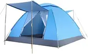 Camping Tents with sunshades, Beach Tents, Outdoor Sports Tents Suitable for 3-4 People, Waterproof Dome Design, Blue, Green, Camouflage Optional
