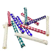 25 Pcs Chinese Finger Traps Classic Bamboo Finger Trap Bird Chew Toy Cool Birthday Party Goodie Bag Stuffers (5 Colors