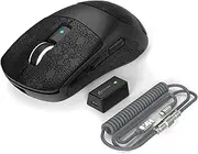 ATTACK SHARK R6PRO 39g Superlight Wireless Gaming Mouse,PixArt PAW3950MAX 42000 DPI,MCU Nodic 52840 Computer Mouse,8K Polling Rate Web Driver,BT/2.4Ghz/Wired Tri-Mode Mice with Coiled Cable-Black&Tape