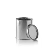 Empty Metal Pint Paint Cans with Lids - Box of 50