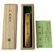 HIGONOKAMI Folding Knife Flat Edge Blade Length 3.5" Bronze Copper Brass Japan