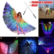 LED WinKC Light up Fairy Wings, Light up Cape Rave Costume, Light up Wings