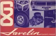 Amc Amx, Javelin 1968 Maintenance/Owners Manual Book