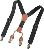 [Vaveren] Boys Suspender Pants Suspender for Child Black Clothes Accessories Y Back Brace Tuxedo Suspenders for Formal Wear Halloween