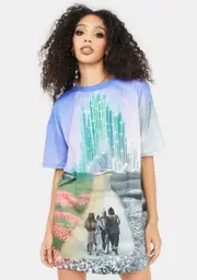 [Dolls Kill x Wizard of Oz] City Of Emeralds Oversized Tee