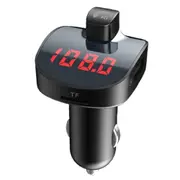 Dual Usb Charging Smart Bluetooth Fm Transmitter Mp3 Music Player Car Kit Support Hands-Free Call and Tf Card and U Disk