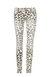 NWT Sass & Bide THE DARK CLOUD Zippora Spray On Leopard Print Jeans Size 28 10