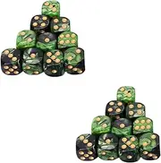 25Pcs Acrylic Party Dice Set Six Sided Dice for Table Games Parties and Family Gatherings Lightweight Entertainment Game Supplies