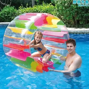 水上步行球充氣透明滾筒戶外兒童遊泳池樂園設備小孩水上娛樂玩具