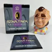 1996 Applause Star Trek Voyager NEELIX Ceramic Figural face MUG MIB certificate