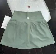 Lululemon Align Hr Skirt Gray Eucalyptus Sz 8 NWT