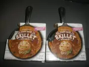 Lot of 2 NEW The Modern Gourmet Cast Iron Skillet Baking Kit