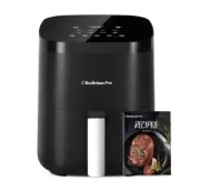 Beelicous Pro Air Fryer 8-in-1 Smart Compact 4QT Air Fryer Shake Reminder Black