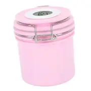 200ml Eyelash Glue Storage Tank With Screen Display Sealed Jar Container Pink